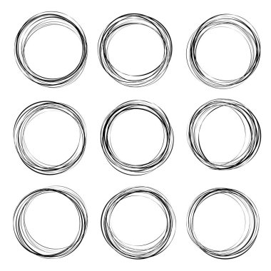 El Çizilmiş Daire veya Karalama Çemberleri Koleksiyonu