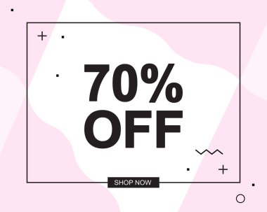 Yüzde 70 Kapalı Metin ile Reklam Banner veya Poster