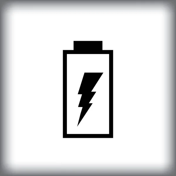 黒と白の携帯電話のバッテリー充電アイコン モバイル充電ベクトル図 充電シンボル エネルギーまたは電気自動車充電ステーションのサイン — ストックベクタ