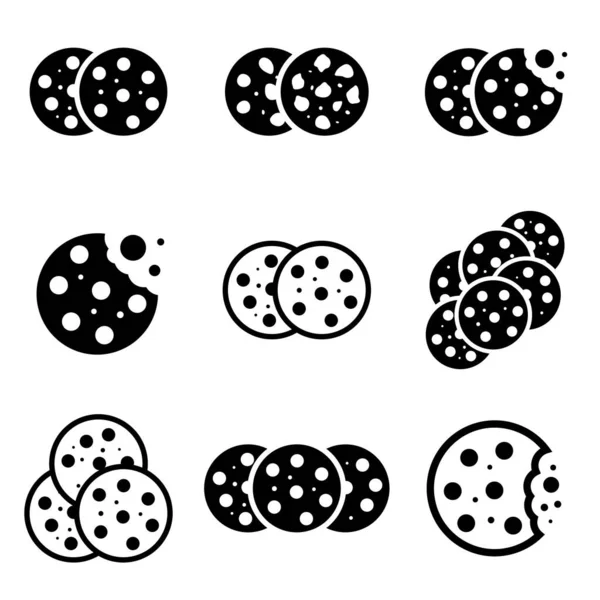 photo Silueta Galleta Vector mordedura de la galleta vectores