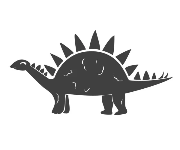Vektorová ilustrace roztomilého kresleného dinosaura. Stegosaurovo dítě — Stockový vektor