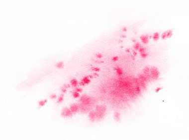 El çizimi suluboya sıçramaları, metin için çerçeve, pankart için