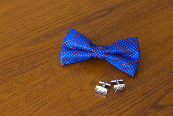 Bow tie and cuff links