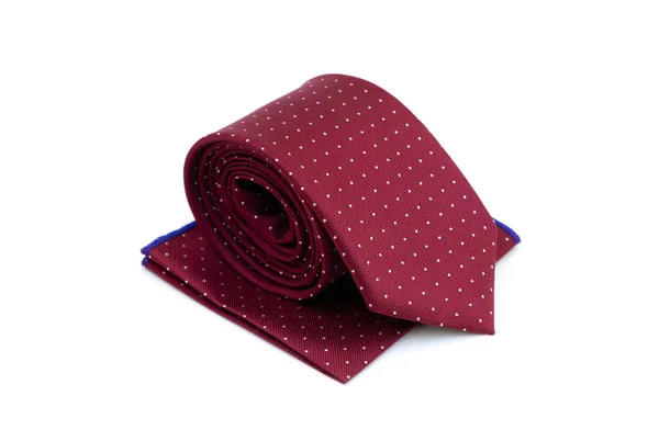 Piros nyakkendő és a pocket square — Stock Fotó