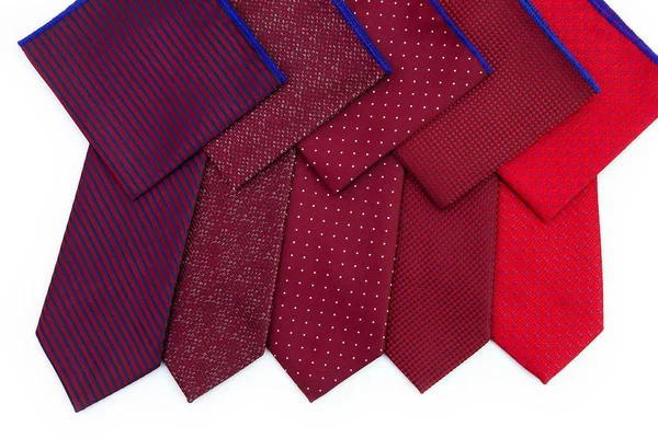 Red ties collection — Stock Photo, Image