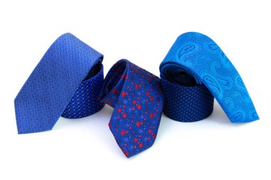 Mavi kravat koleksiyonu