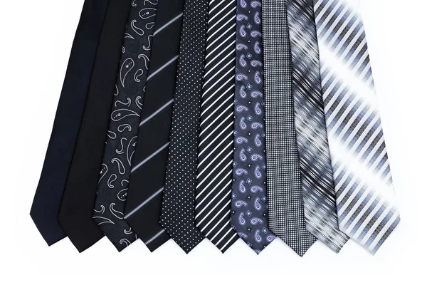 Black ties collection — Stock Photo, Image