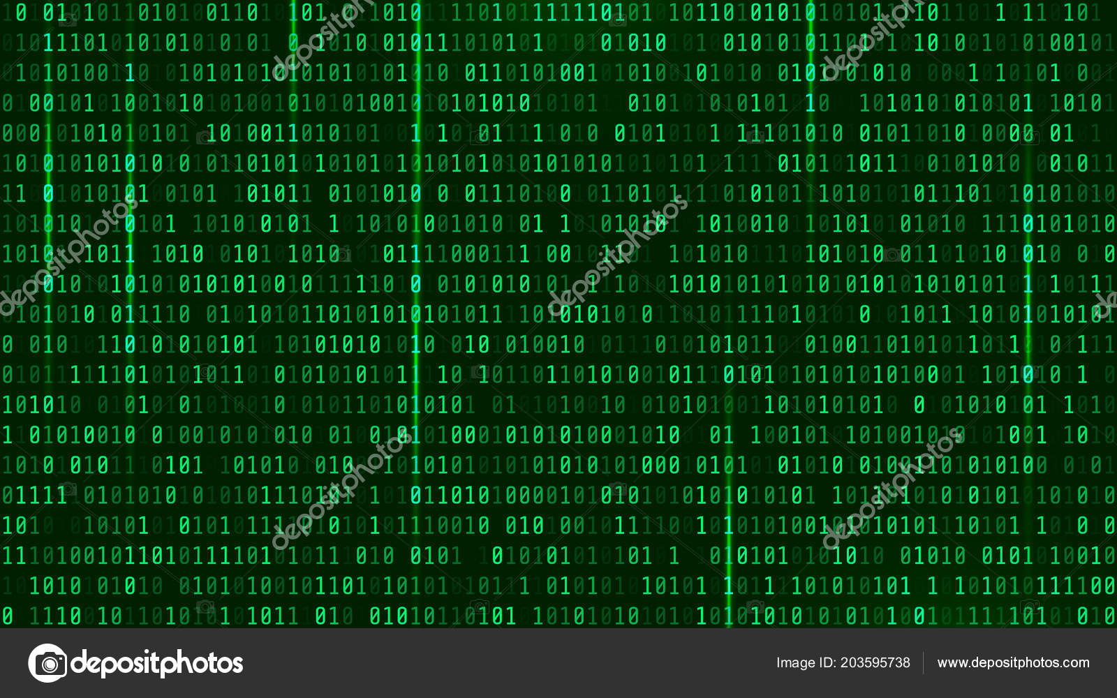 Matrix Background Style Computer Virus Hacker Screen Wallpaper Green Dominant Stock Vector C Roussanov