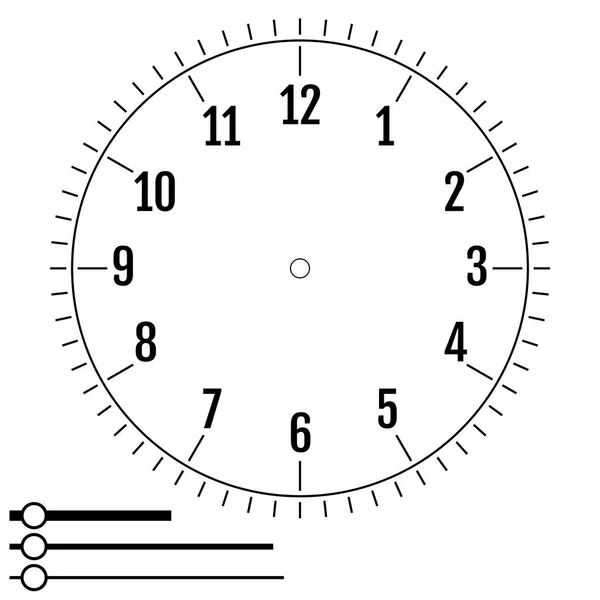 Круглые Часы Дизайн Мужчин Чистый Дисплей Набора Механических Электрических Устройств — стоковый вектор