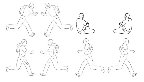 Download Three Poses Duett, Hip Hop Choreography Coloring Page — Stock Vector © mail.hebstreit.com #108611816