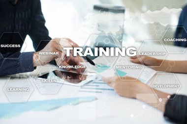 Eğitim ve geliştirme profesyonel büyüme. Internet ve eğitim kavramı.