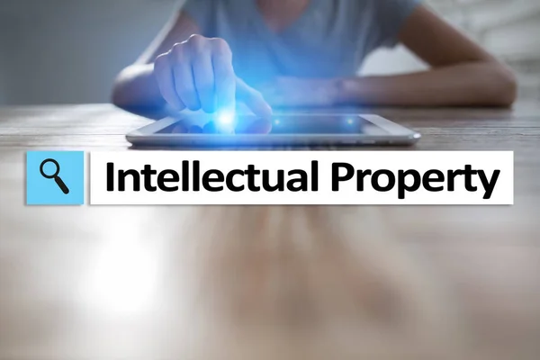 Intellectual property rights. Patent. Business, internet and technology concept.