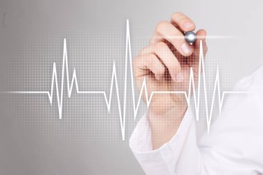 Nabız tıbbi kavramı arka plan. Tıp ve sağlık.