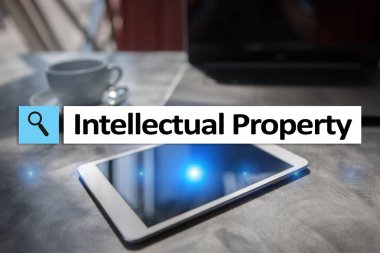 Fikri mülkiyet hakları. Patent. İş, internet ve teknoloji kavramı.