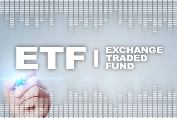 Etf. Exchange Traded Fund. Geschäfts-, Intenet- und Technologiekonzept. — Stockfoto