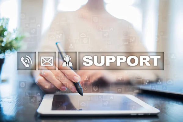 Technical support. Customer help. Business and technology concept.