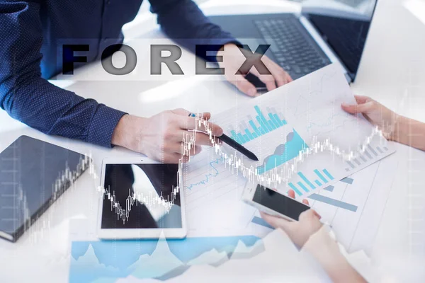 Forex trading, Investimenti online. Concetto aziendale, internet e tecnologia . — Foto Stock