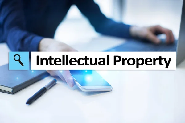 Derechos de propiedad intelectual. Patente. Concepto de negocio, internet y tecnología . — Foto de Stock