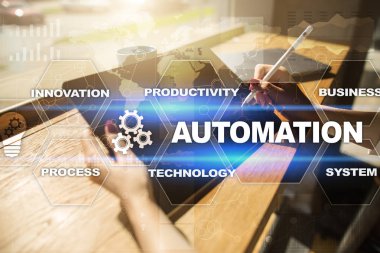 Otomasyon kavramı bir yenilik iyileştirilmesi verimlilik, teknoloji ve iş süreçlerinde güvenilirlik olarak.