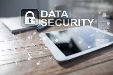 Siber Güvenlik, veri koruma, bilgi güvenliği ve şifreleme. İnternet Teknoloji ve iş kavramı.