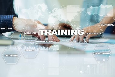 Eğitim ve geliştirme profesyonel büyüme. Internet ve eğitim kavramı.