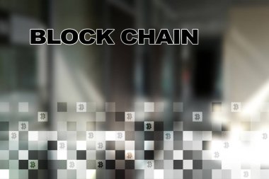 Blockchain teknoloji kavramı. Internet para transferi. Cryptocurrency.