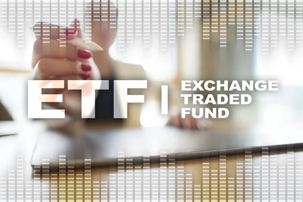 Etf. Exchange Traded Fund. Geschäfts-, Intenet- und Technologiekonzept. — Stockfoto