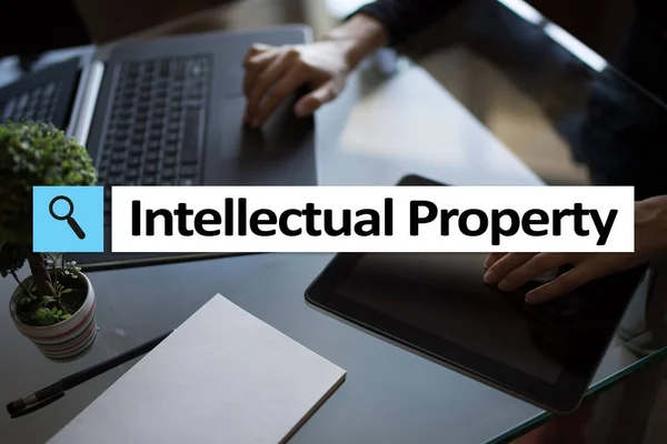 Intellectual property rights. Patent. Business, internet and technology concept.