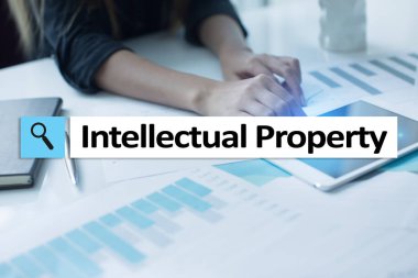 Fikri mülkiyet hakları. Patent. İş, internet ve teknoloji kavramı.