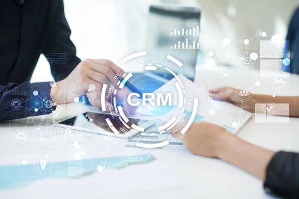 CRM. Customer relationship management concept. Customer service and relationship. — Stock Photo, Image