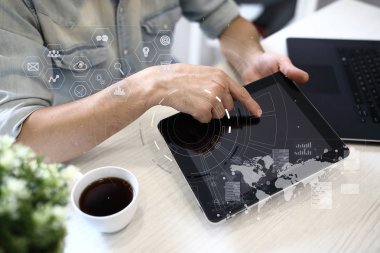 Metin, sanal ekran arka plan şablonu. İş, internet teknoloji ve ağ kavramı.