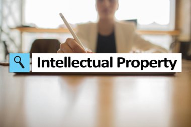 Fikri mülkiyet hakları. Patent. İş, internet ve teknoloji kavramı.