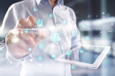 İş süreci otomasyonu, akıllı sanayi 4.0. Internet şeyler ve yazılım geliştirme.