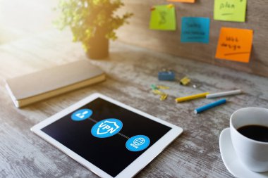 VPN - Sanal perivate ağı. İnternet ayrıcalığı gizlilik kavramı.