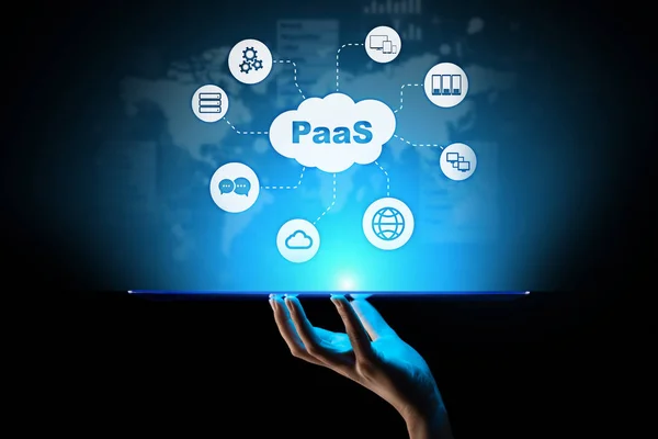 PaaS - Платформа как сервис, интернет-технологии и концепция развития. — стоковое фото