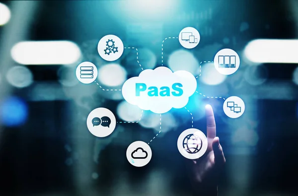 Paas Платформа Сервис Интернет Технологии Концепция Развития — стоковое фото