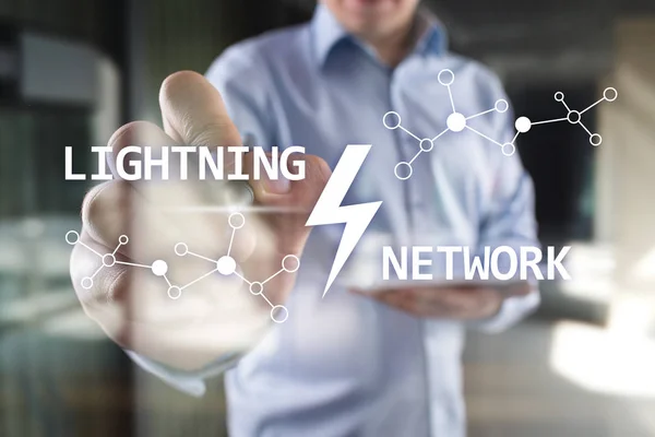 Lightning network - second layer payment protocol that operates on top of a blockchain. Bitcoin, cryptocurrency
