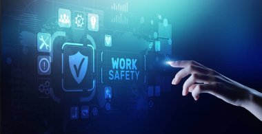 İş güvenliği standartları hukuk sigortası endüstriyel teknoloji ve düzenleme kavramı.
