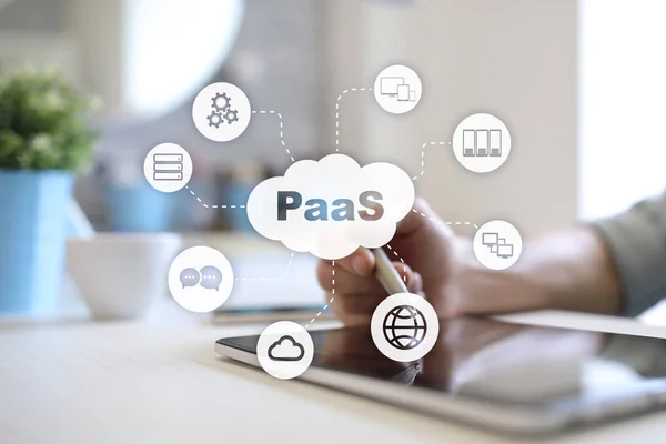 PaaS, платформа як сервіс. Інтернет і мережі концепції. — стокове фото