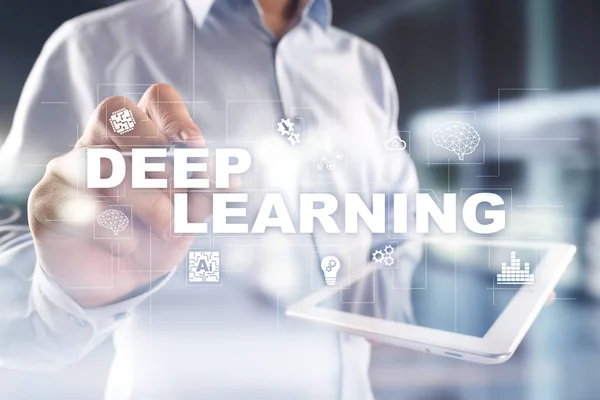 Deep machine learning, artificial intelligence in smart factory or technology solution.