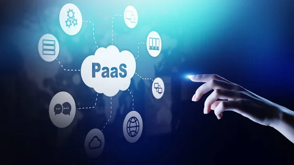 PaaS - Платформа как сервис, интернет-технологии и концепция развития. — стоковое фото