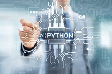 Python yüksek seviye programlama dili. Sanal ekranda uygulama ve web geliştirme kavramı.