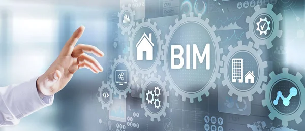 Modelowanie informacji o budynku System architektury oprogramowania Bim. — Zdjęcie stockowe