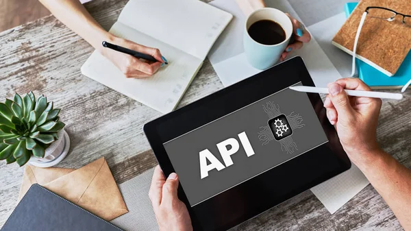 API application programming interface. Internet and technology concept. — Stock Photo, Image