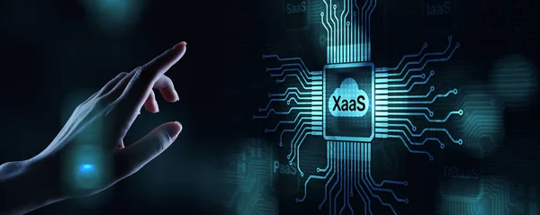 XaaS PaaS SaaS IaaS DBaaS Infrasstructure Service Data Base Solución de desarrollo de plataformas para empresas. — Foto de Stock