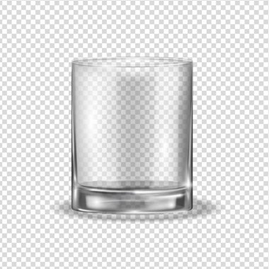 Hafif bir soyut üzerinde gerçekçi glassfull şeffaf parlak cam