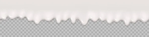 Seamless modeli. Süt splash arka plan. Süt sıvı krem metin