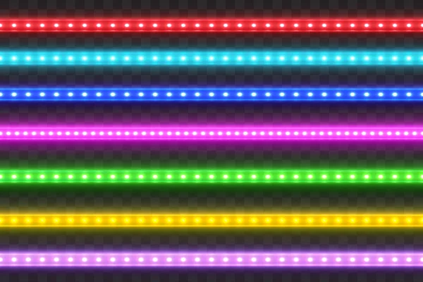  Gerçekçi sorunsuz Led renkli şerit kümesi. Işıklı dekorasyon teyp.