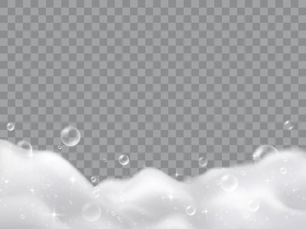 Gerçekçi köpüklü köpük banyo köpüğü. Saflık sembolü.