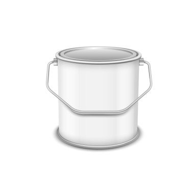 Gerçekçi vektör 3D model boya beyaz arkaplanda izole edilebilir.